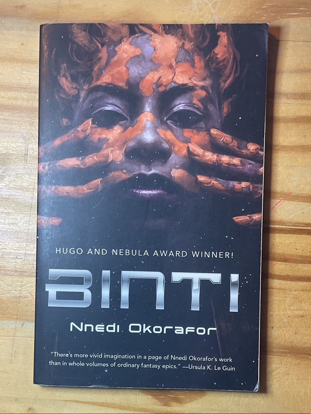 Binti by Nnedi Okorafor — Black & Orange Paperback Science Fiction